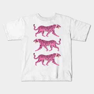 Fierce: Night Race Pink Tiger Edition Kids T-Shirt